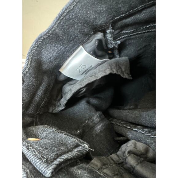 Mother Sz 25 The Mid Rise Ankle Dazzler in Deep End Black Women’s Jeans Nice! - Picture 7 of 8